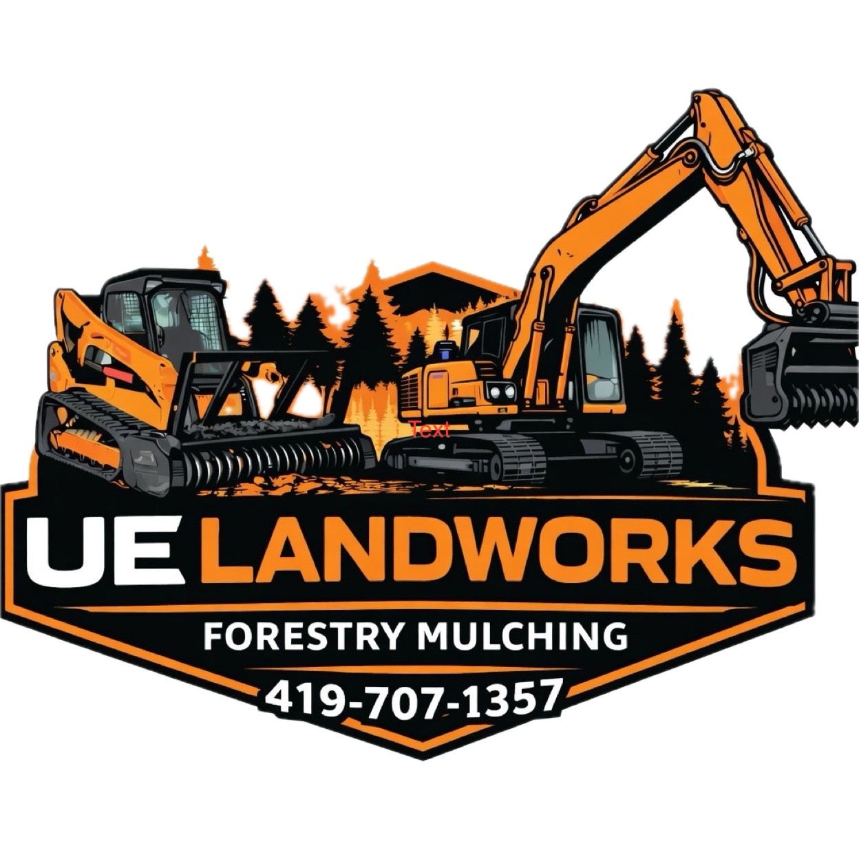UE Landworks logo — forestry mulching and land clearing services